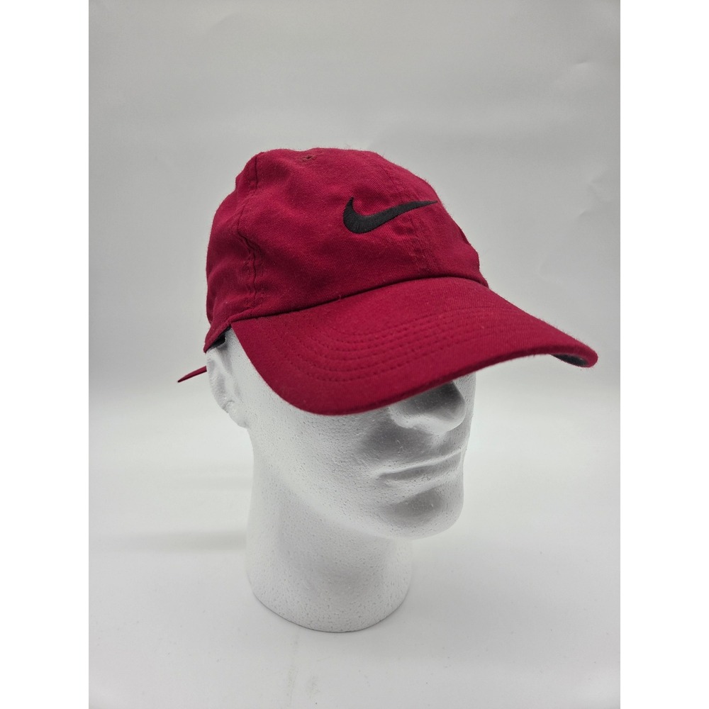Womens Baseball Cap OS Maroon Good Embroidered Swoosh Logo Nike